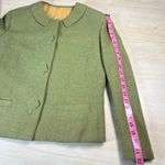 Vintage Green Textured Blazer Jacket 3 Diamond Button Pockets Union Made M Size M Photo 7