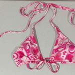 Pink Pastel Hearts Bikini Top Swimwear Bathing Suit Size S 🩷 Photo 0