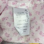 Frank & Eileen  Barry Linen Long Sleeve Shirt Pink Pineapples $258 XS Button Up Photo 11