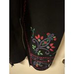 Vntg Napa Valley 100% Wool Embroidered Zip Cardigan Size M Black Size M Photo 3