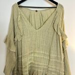 Free People  Tamasi Ruffle Tunic in Lichen Size Small Photo 3