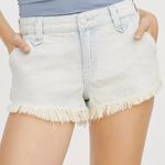 Anthropologie NWT x Pilcro Denim Shortie Front Zip Five-Pocket Styling Shorts 28 Photo 0