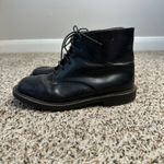 J.Crew Vintage Black Leather Lace Up Ankle Boots Made in Italy Size 36 US 5.5 Photo 1