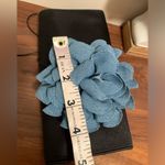 New Romantic boho denim light blue color Rose flower choker necklace Photo 2