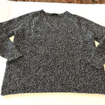 Athleta  Women Medium Black White V-neck Sweater‎ Long Sleeve Athleisure Winter Photo 0