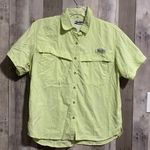 Columbia  PFG Lime Green Short Sleeve Vented Lightweight Fishing Shirt Photo 0