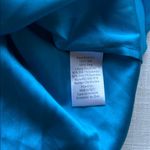 Alice + Olivia Blue Pleated Halter Blouse Photo 6