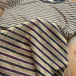 C&C California Women's long sleeve Top L purple gray tan Striped Photo 4