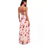 Rokoko  NWT open back floral maxi dress S watercolor Photo 1