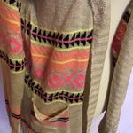 Francesca’s collections tan n neon tribal cardigan Photo 8