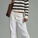 Anthropologie Pants  Pilcro 100% Cotton Parachute White Pull On‎ XSmall Photo 0