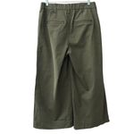 Chico's Chico’s Sample Pleated Twill Wide Leg Ankle Trousers Olive Size 8 Photo 2