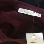 Lush Clothing Lush Twist Front Long Sleeve Sweater Top NWT Red Photo 7