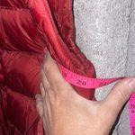 Coutudi Red Puffer Quilted Faux Fur Vest Women's Large Photo 4