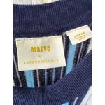 Anthropologie MAEVE Lisanne Stripe Tiered Knit Sweater Maxi Slip Lined Dress L Photo 6