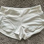 Lululemon white ish gray speed up shorts Photo 0