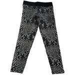 Nux Leggings Womens Small Black Gray Snake Print Vesper Capri High Rise Pants Photo 3