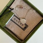 Gucci New Silver Trademark Heart Bracelet in Silver Photo 3
