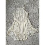 American Eagle  S Cream Knit Mini Dress Fairycore Cottagecore Boho Handkerchief Photo 1