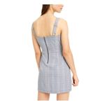 Fish Bowl  navy/coral plaid mini dress, size L, NWT Photo 1