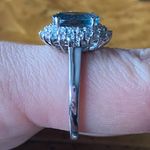 Teal Color Changing Fluorite Sterling Silver Ring Size 9.25 Photo 3