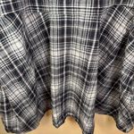 Free People NWT Size Large Embroidered Plaid Flannel Mini Dress Pockets Grunge Photo 10