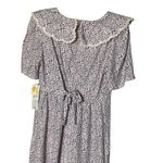 Karin Stevens NWT  90s Floral Maxi Dress 14 Gunne Sax Style Dusty Rose&Periwinkle Photo 6