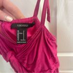 Forever 21  Hot Pink Tie Mini Summer Dress Photo 2