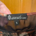 Signature Studio 🥦🥦🥦BOGOHO 🥦Sig. Studio Black and Brown Tie-Dye Blouse with Beaded Neckline-Small Photo 5