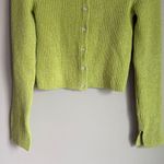 Apparis Brittney Ribbed Cardigan Green Size M Photo 4