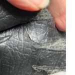 Vintage Cozy Wool Knit Leather Palm Gloves Gray Winter Warm Women Small Photo 11