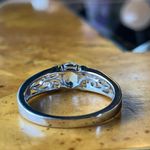 Natural Aquamarine Sterling Silver Ring Size 9.75 Photo 4