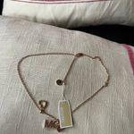 Michael Kors 3-PC Charms MK Logo 2 Hearts Rose Gold Brass NecklaceNWT MKJ7800791 Photo 8