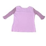 Joseph A . Womens Crochet Trim Sweater Pink size Large Photo 3