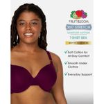 Fruit of the Loom  Size 36D Plum Cotton Stretch Lined Underwire T-Shirt Bra Photo 1