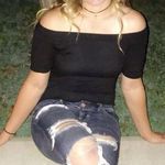 Papaya Black Off The Shoulder Bodysuit Photo 0