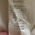 NO BRAND Floral High Neck Sheath Maxi Dress Cream Red Size Large Double Slit Hem Photo 5