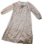American Vintage Lady Mendal Cottage Core Floral Night Dress Sheer Thin Floral Vintage Large Photo 1