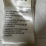 Anthropologie Cap sleeve collared Linen Blend Mini Dress White Size 1X new Photo 7