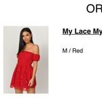 Red Mini Dress Size M Photo 2