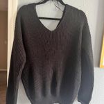Love Tree Black Twist Sweater Top Photo 0