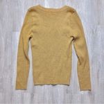 Lucy Paris Gold Square Neck Ribbed Top L Photo 3