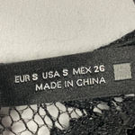 ZARA WO SIZE SMALL BLACK LACE FITTED DRESS BACK ZIPPER SLIP LINING CLEAN Photo 8