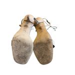 Diane Von Furstenberg  DVF Frankie Sandals Nude Metal Ankle Strap Size 9 Women's Photo 7