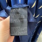 AQUA  Navy Blue & Metallic Gold Halter Maxi Dress Gown Size 0 Photo 8