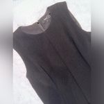 Theory NWOT  Sleeveless fit and flare Admiral crepe black midi dress size 6 Photo 4