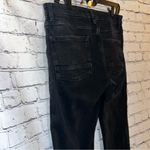 ASOS  Women’s High Waisted Black Denim Straight Leg Jeans‎ Distressed Size 33” Photo 6