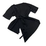 Two Piece Knitted Set Knitted Pants Knitted Top Flare Pants Wide Leg Pants High Waisted High Rise Adjustable Waist Black Photo 3