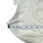 Fyve White Crochet 3/4 Sleeve Boho Bohemian Lace Nlouse Top Shirt large Photo 8