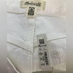 Madewell Baggy Straight White Jeans size 30 Distressed Raw Hem NWT Photo 7